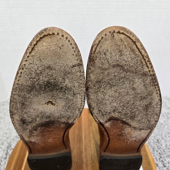 Allen Edmonds Fairfax Brown Wholecut Wingtip Medallion Oxford Dress Shoe Men 10D - Picture 9 of 15